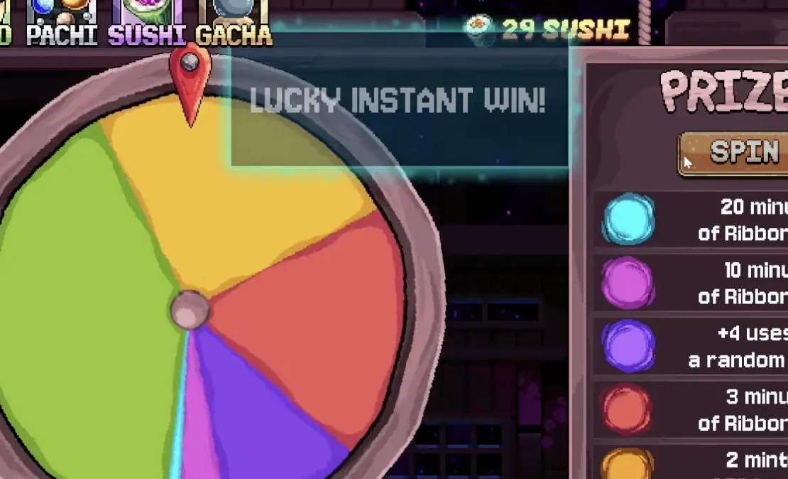 Lucky Spin achievement from Poppy's Wheel in Fortune Mill