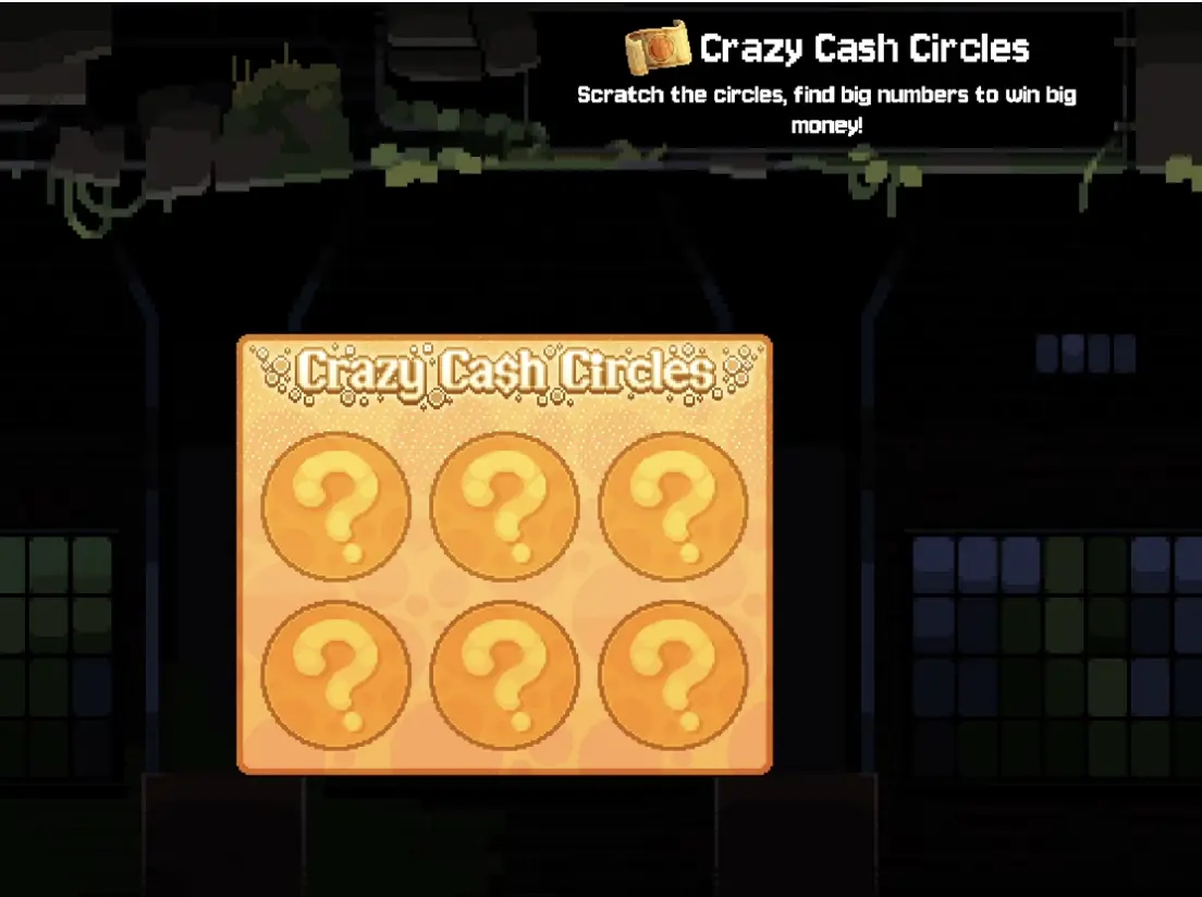 Crazy Cash Circles scratch ticket in Fortune Mill