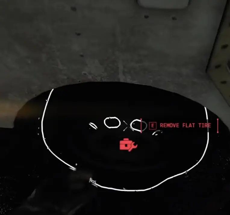 Remove Flat Tire prompt requiring a Toolbox in Funnel Runners