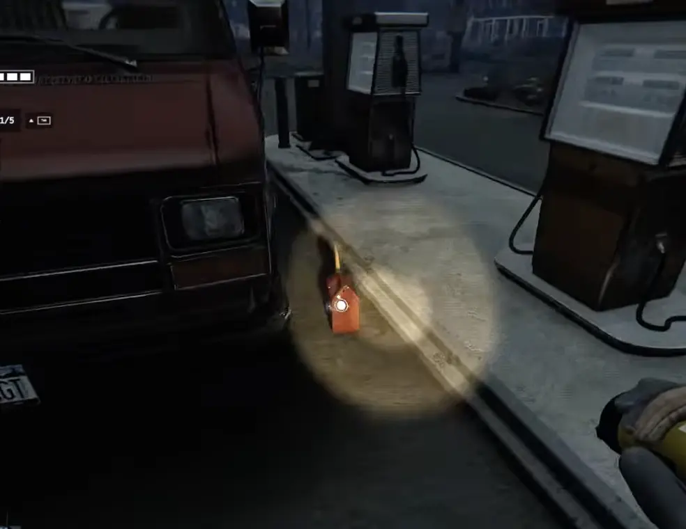 Fuel Can found beside gas pumps during a Funnel Runners solo run