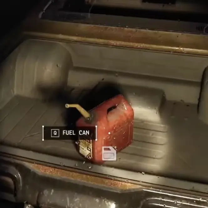 Fuel Can found inside an abandoned truck bed in Funnel Runners