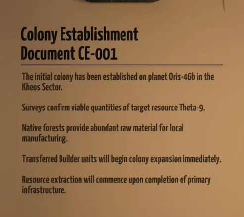 GRAIN ROT Colony Establishment Document CE-001 inside the Ancient Facility