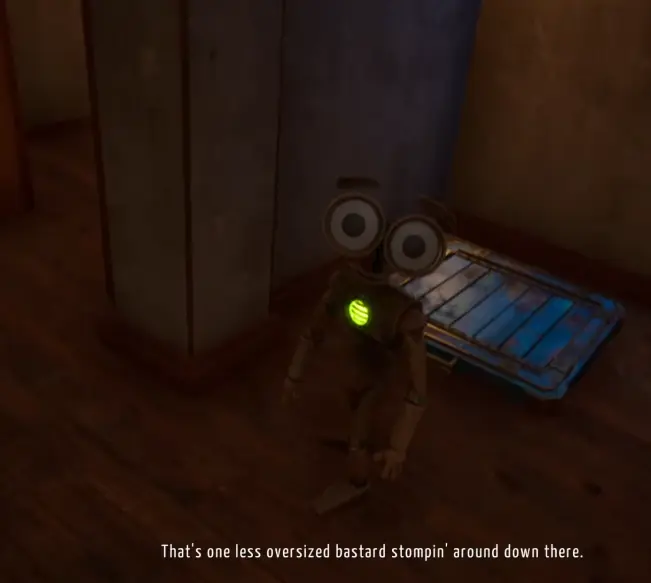 GRAIN ROT Outpost dialogue confirming the Corrupted Elite has been defeated