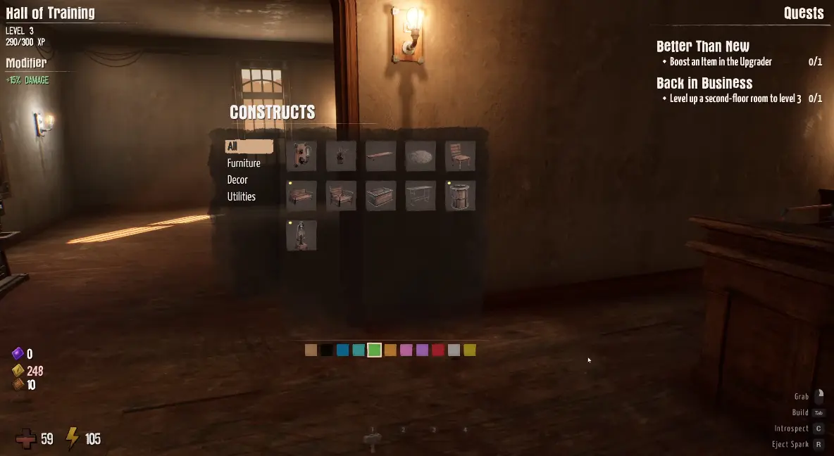GRAIN ROT Better Than New and Back in Business Second Floor progression objectives