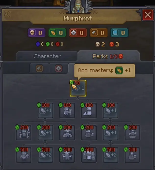 Zombie Mastery perks and equipment in Graveyard Keeper 2