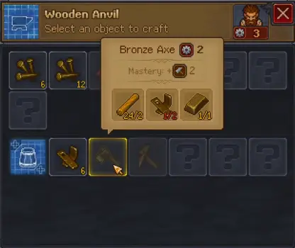 Zombie gaining enough Mastery from an equipped tool in Graveyard Keeper 2