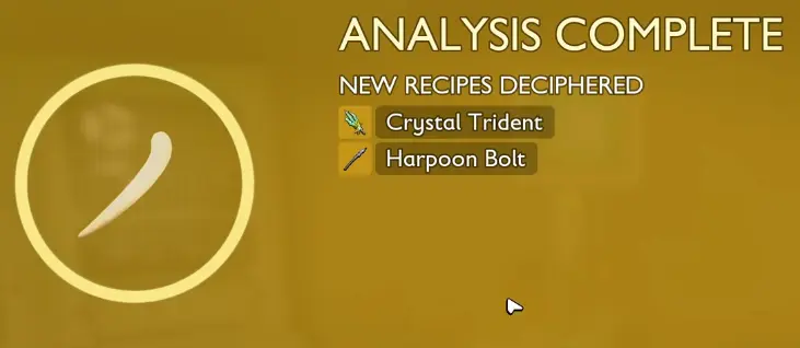 Harpoon Bolt recipe unlocked after analyzing Koi Scale in Grounded 2