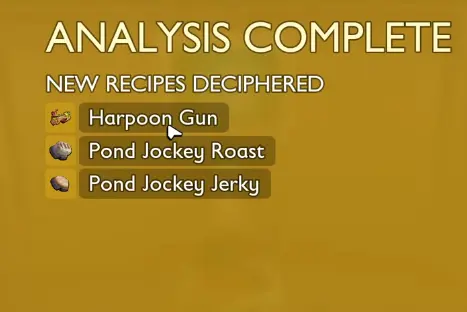 Harpoon Gun unlocked after analyzing Horsetail in Grounded 2