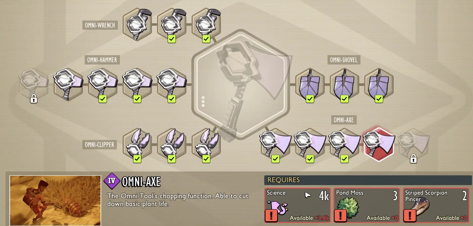 Potato Beetle Buggy unlock in the Grounded 2 Science Shop costing 5000 Raw Science