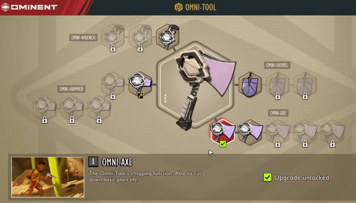 Grounded 2 Omni Tool progression at a Ranger Station