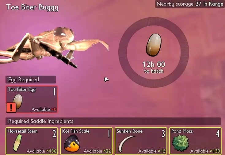 How to Get the Toe Biter Buggy in Grounded 2