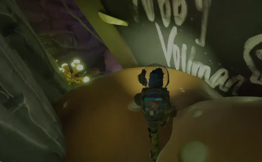 Papa Toe Biter arena and Toe Biter Egg area below the Gnarly Bark memorial