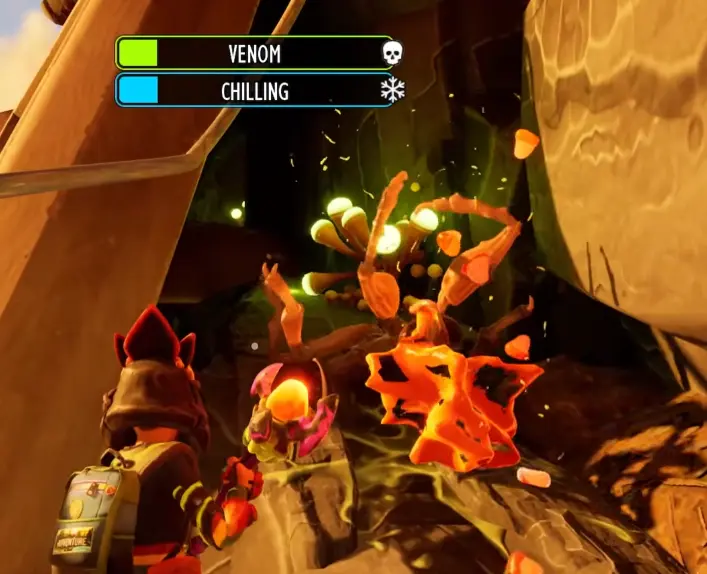Entrance behind the Gnarly Bark memorial leading to Papa Toe Biter in Grounded 2