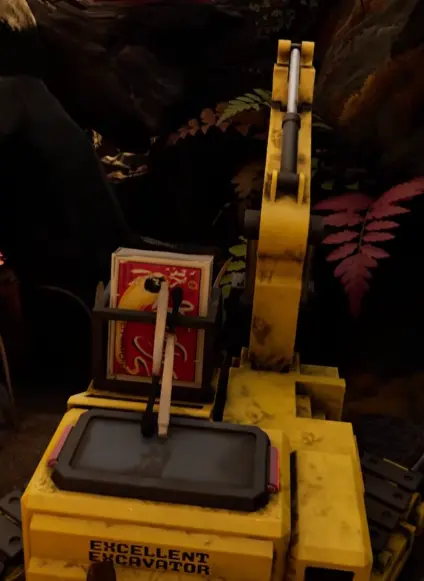 Toy Excavator at Gnarly Bark in Grounded 2