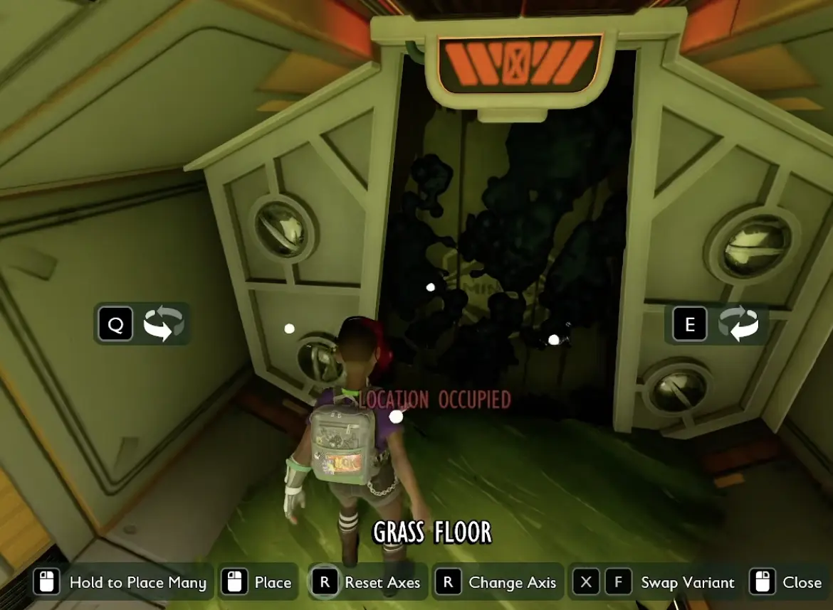 Blocked Practical Technologies doorway inside the Ominent Onboarding Facility with floor placement active