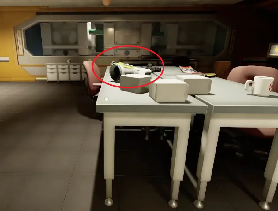 Practical Technologies SCA.B 2K resting on a table inside the locked Onboarding Facility room