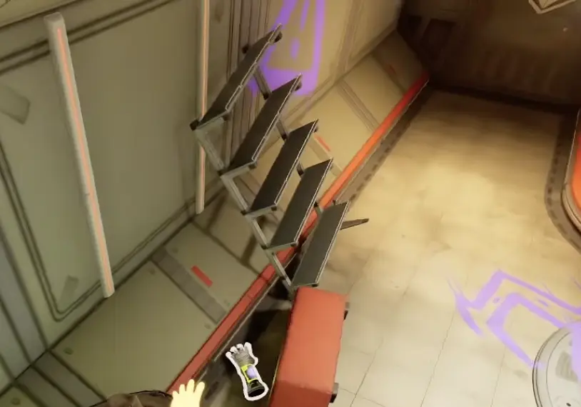 Someone's SCA.B 2K hidden behind a red container inside the Statue Ranger Outpost in Grounded 2