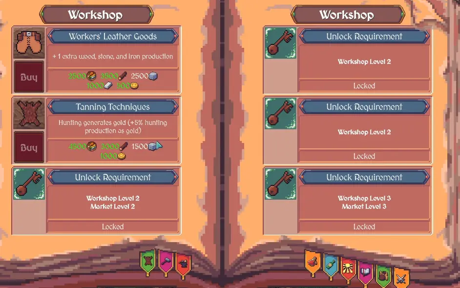 Hunting upgrade that generates Gold in Hearth and Hamlet