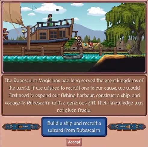 Hearth and Hamlet objective explaining how to reach Rubiscar