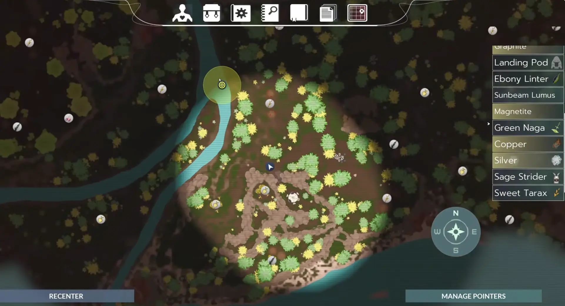 Honeycomb first base location near water