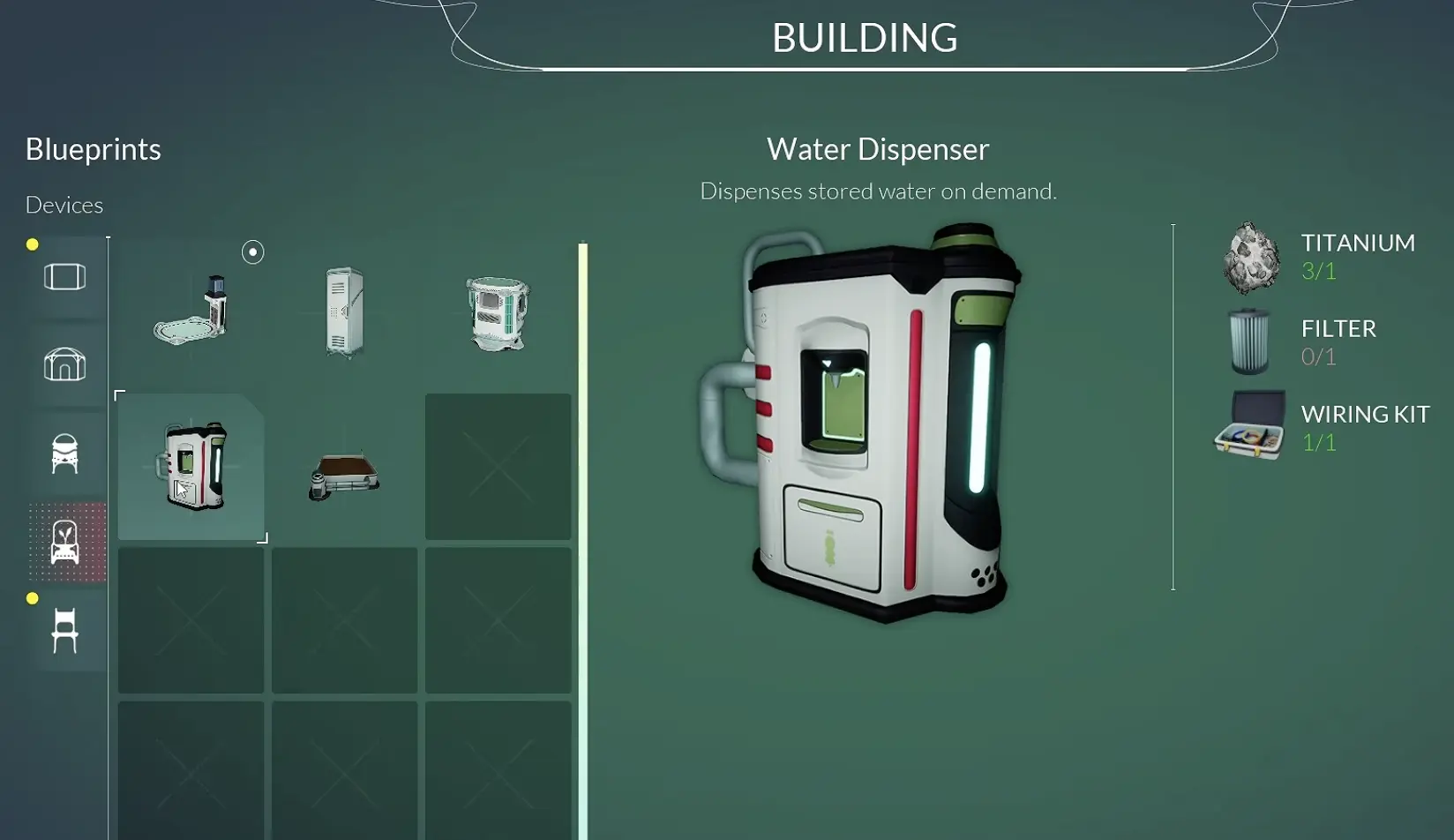 Honeycomb Water Dispenser Filter requirement