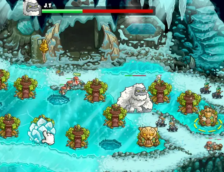 J.T. boss fight in Abominable Lair in Kingdom Rush 6 Genesis