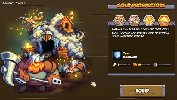 Gold Prospectors tower in Kingdom Rush 6 Genesis