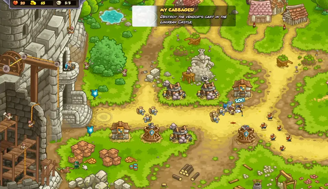 My Cabbages achievement in Linirean Castle in Kingdom Rush 6 Genesis