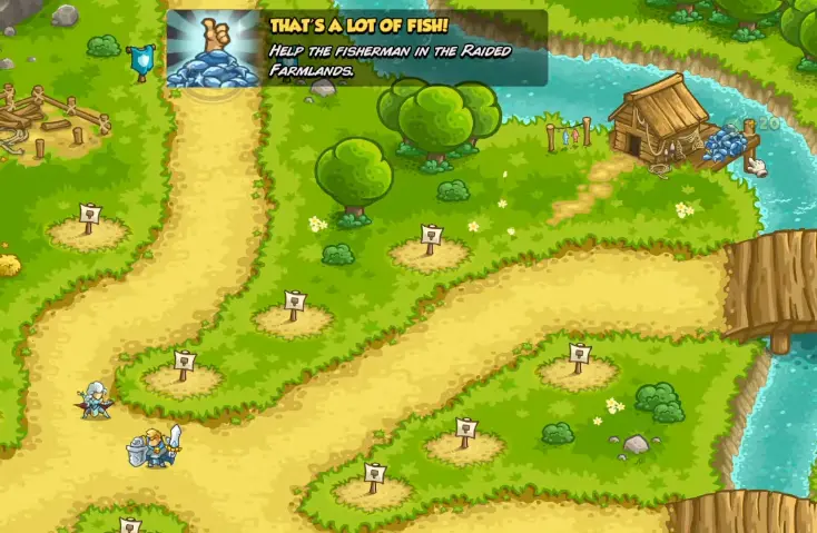Thats a Lot of Fish achievement in Raided Farmlands in Kingdom Rush 6 Genesis