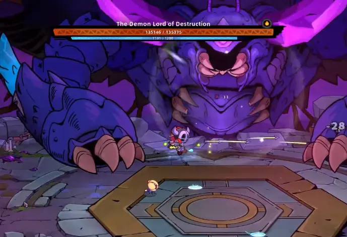 Lost Castle 2 The Demon Lord of Destruction boss fight