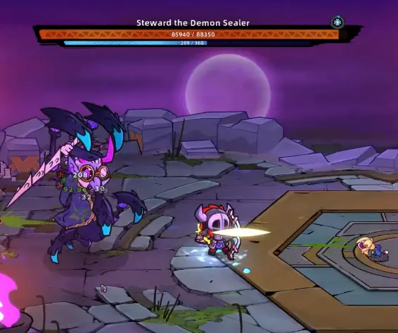 Lost Castle 2 Steward the Demon Sealer shield phase