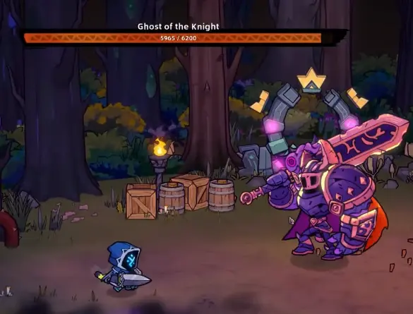 Lost Castle 2 Ghost of the Knight boss fight