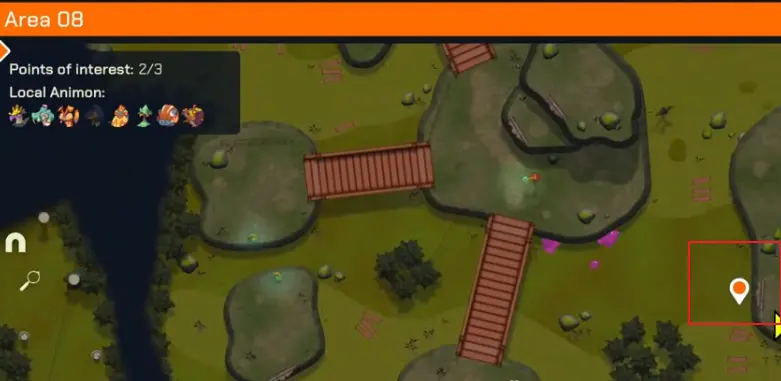 Area 08 Blazing Pyrite farming route from Rush Hogs in LumenTale