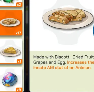 Food items used to increase innate stats in LumenTale