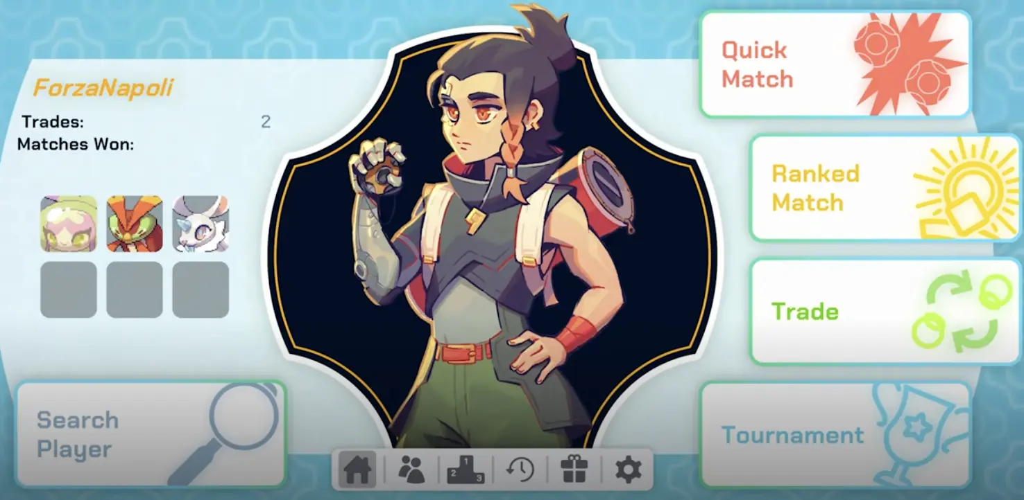 LumenTale starter Animon types overview