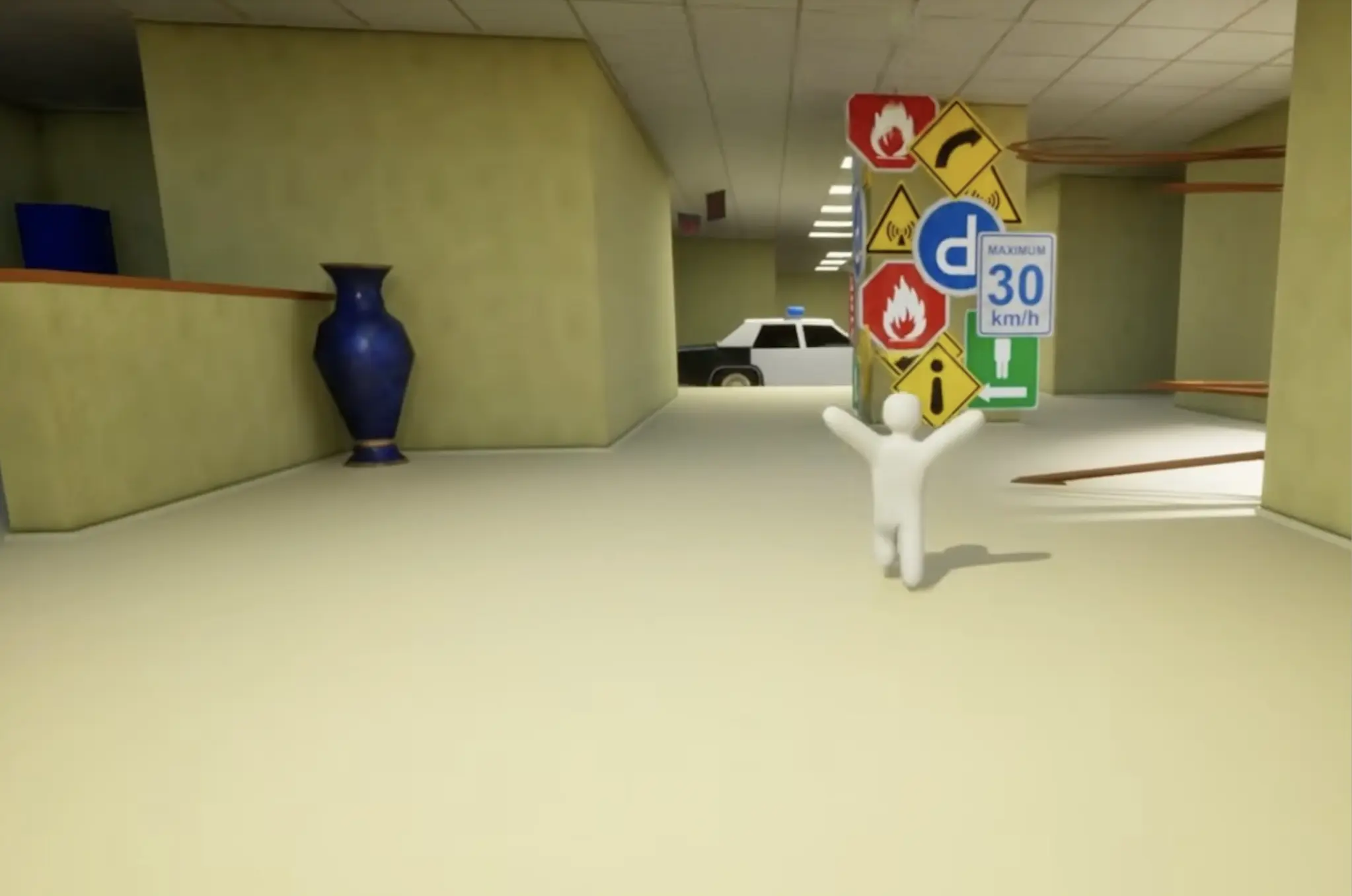 MECCHA CHAMELEON flat-wall map with signs and open surfaces