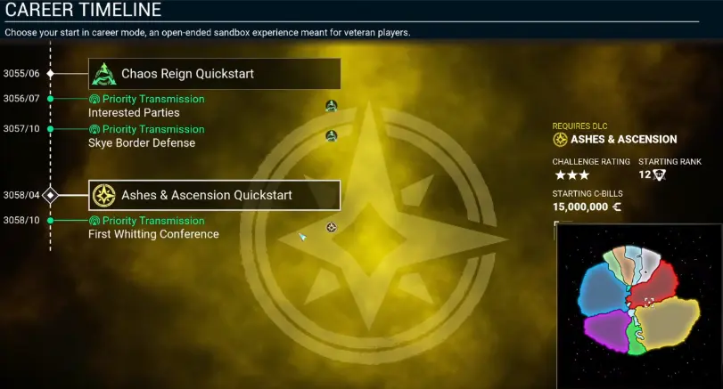 How to Start Ashes and Ascension in MechWarrior 5