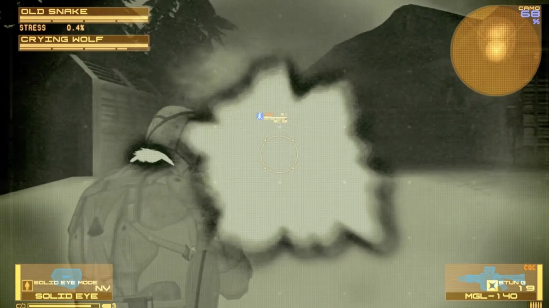 Crying Wolf staggered by Smoke before Grenade Launcher Stun damage