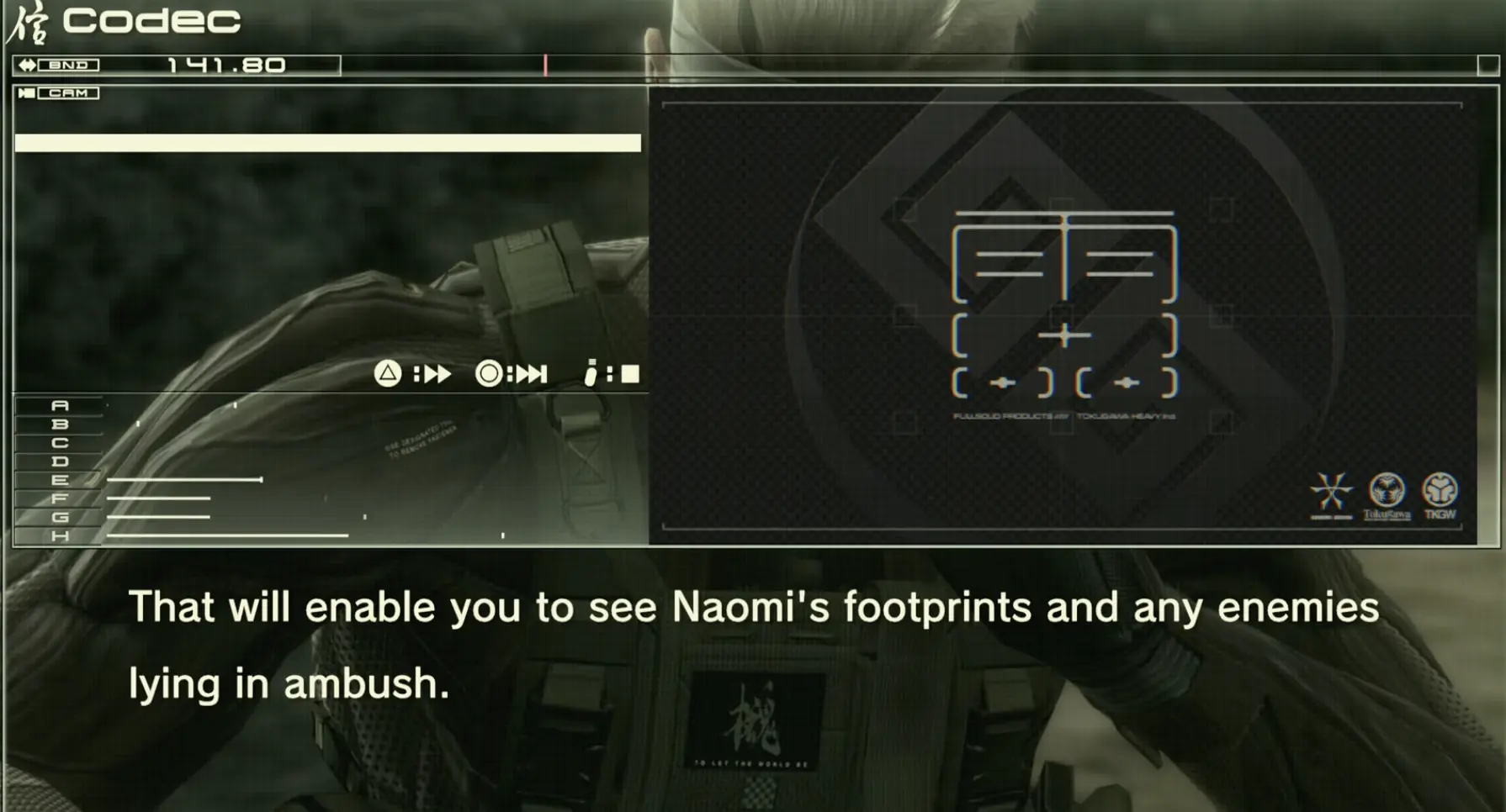Naomi footprints visible with Solid Eye infrared mode