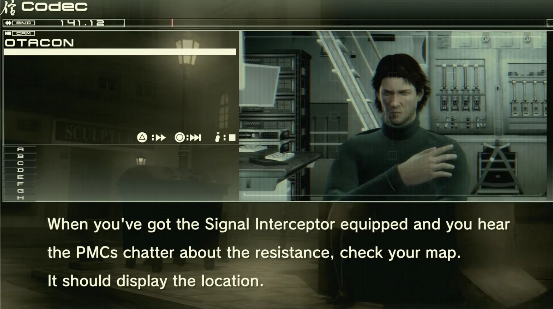 Signal Interceptor locating the resistance member in Act 3