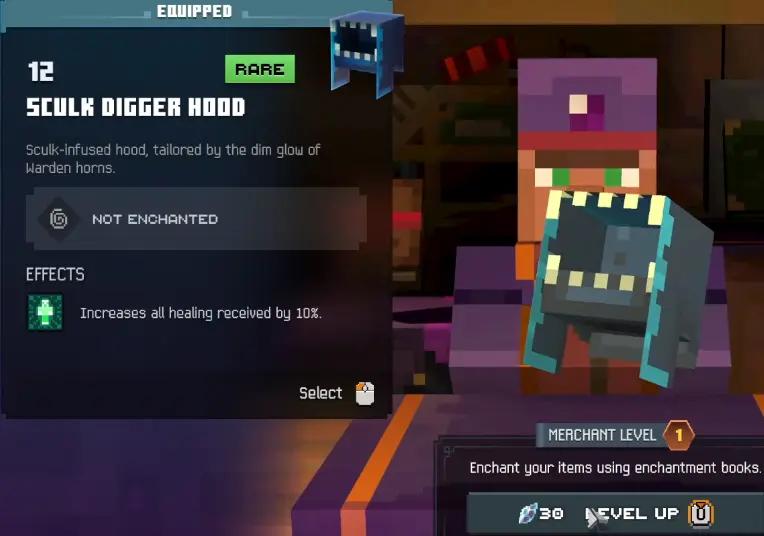 Enchantsmith available for the first time in Minecraft Dungeons II