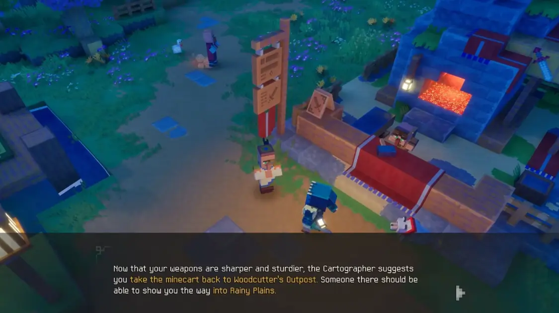 Wading Rainy Plains in Minecraft Dungeons II