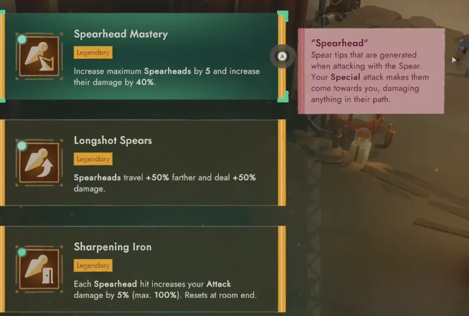 Moonlighter 2 Spearheads being recalled through enemies during Spear combat
