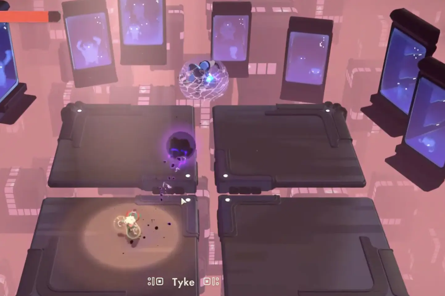 Moonlighter 2 Ultimate Challenge Tyke fight during the projectile return sequence
