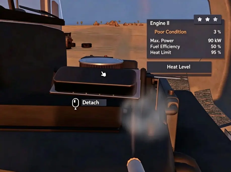 Car Battery II showing Defective status and 0 percent condition in Nomad Drive