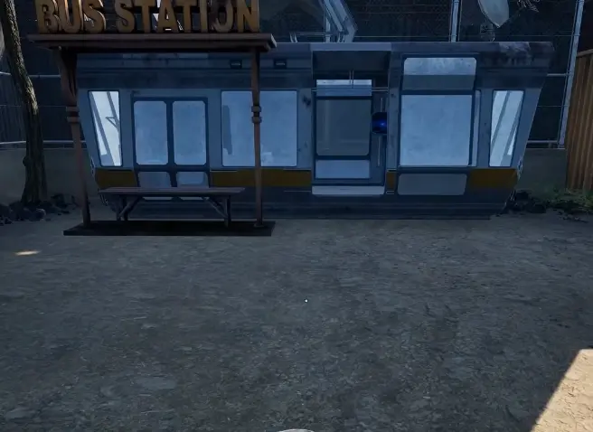 Nuclear Epoch bus stop built during the early route