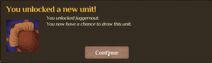 Juggernaut unlocked with every recruitable Unit available in Orc Incremental