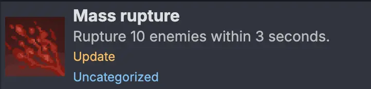 Mass Rupture achievement triggered during a Totem setup in Orc Incremental