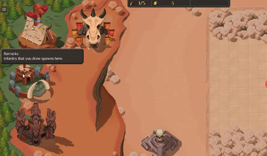 Portal Plateau with Unit and Totem draws in Orc Incremental