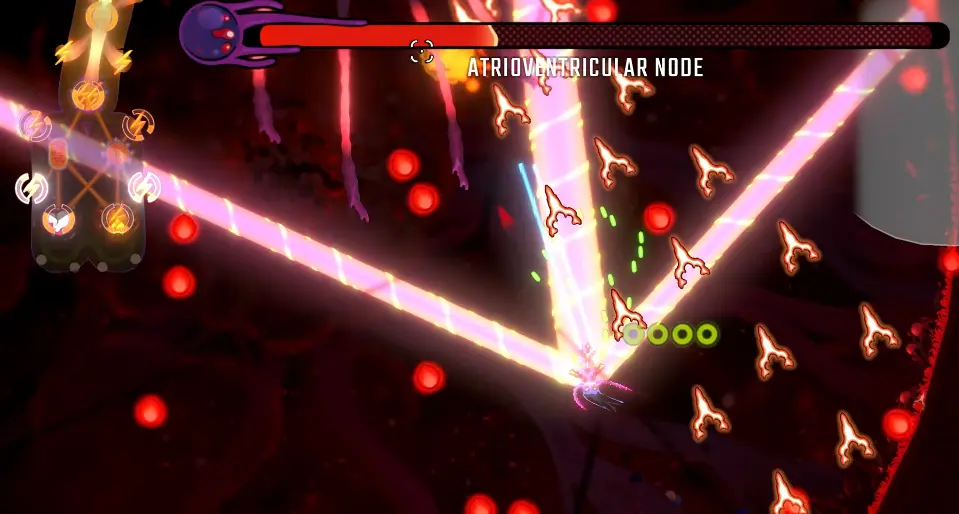 Atrioventricular Node growing arms while the player has critical Health in Pathogenic